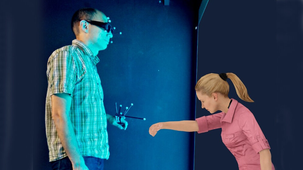 Forscher im Versuchsaufbau