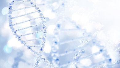 Symbolische Darstellung von DNA-Strängen.