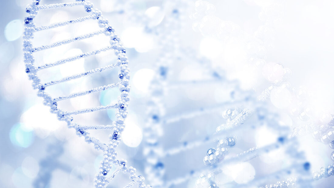 Symbolische Darstellung von DNA-Strängen.