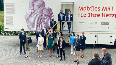 Mobile MRT-Untersuchungen im Trailer