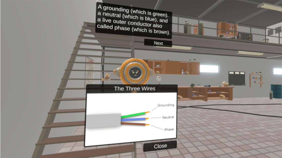 Blick durch die VR-Brille