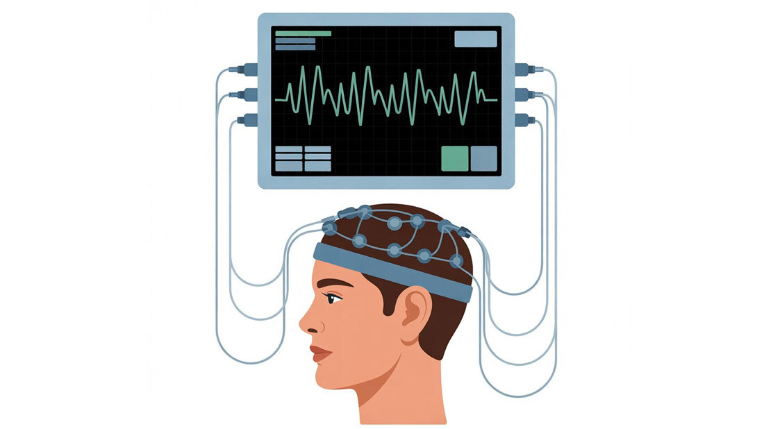EEG wird aufgezeichnet