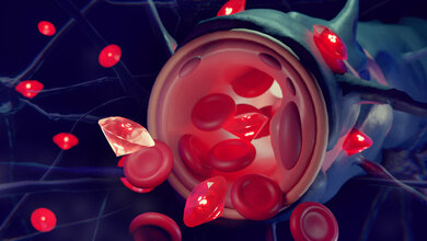 Mit Albumin beschichtete Nanodiamanten