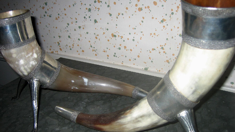 Trinkhoerner.jpg Kurze Geschichte des Alkohols