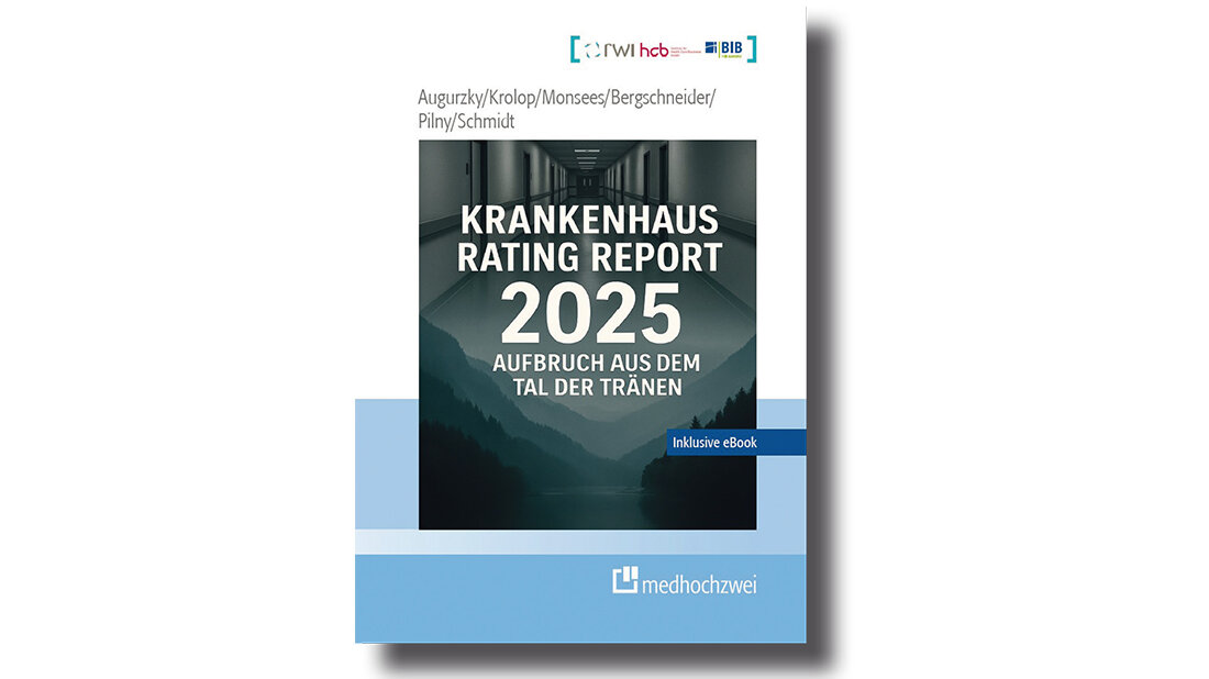 Krankenhaus Rating Report 2025 Cover des Buchs Krankenhaus Rating Report
