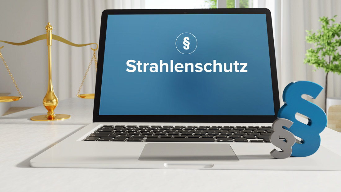 Strahlenschutz auf Bildschirm