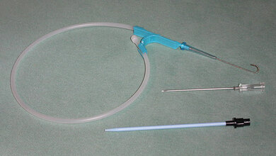 Foto eines sogenannten Seldinger-Sets