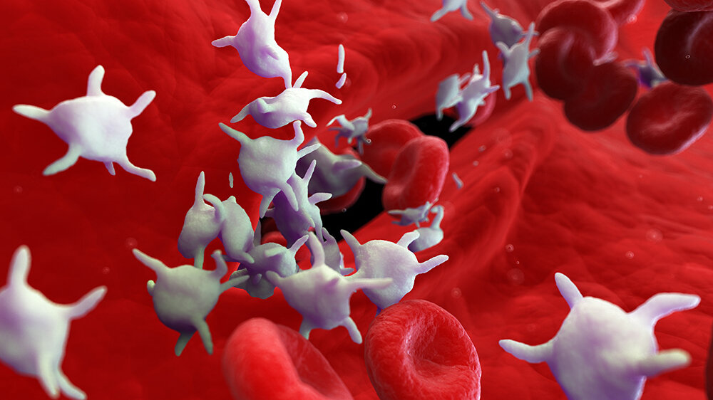 Thrombozyten mit Platelet