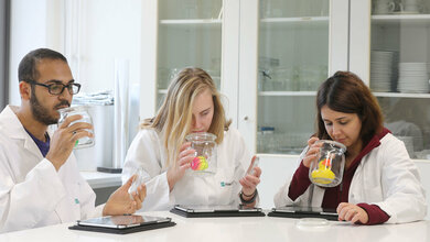 Sensorikpanel im Fraunhofer IVV