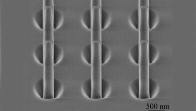 Rasterelektronenmikroskop-Aufnahme einer Diamantspitze