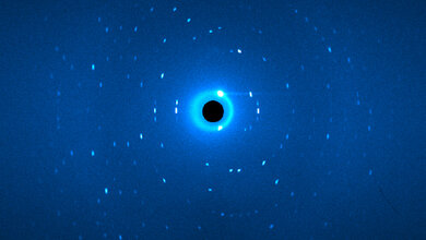 Beugungsbild des Proteinkristalls