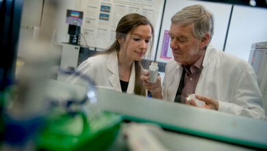 Lea Weber (links) und Hanns Hatt