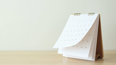 Foto eines Abreißkalenders