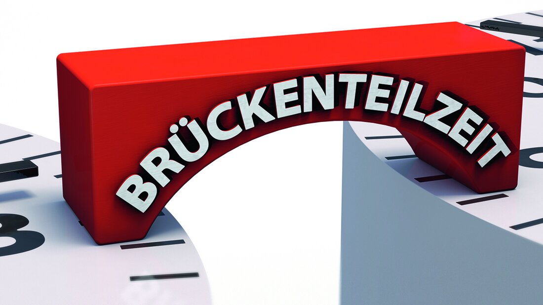 Brückenteilzeit – Flexibilität für Technologinnen und Technologen in der Medizin Grafische Veranschaulichung der Brückenteilzeit