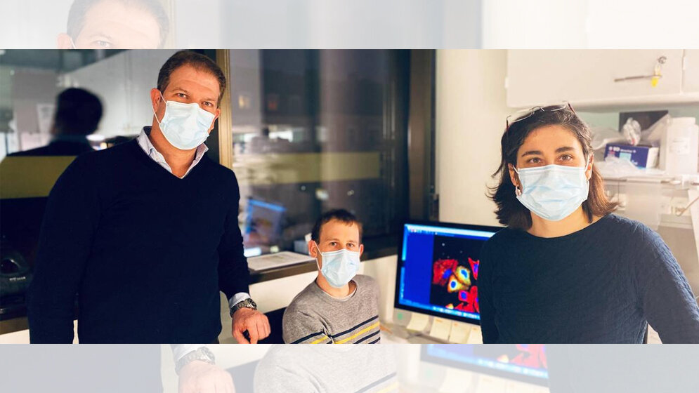 Prof. Florian Bassermann, Michael Heider und Vanesa Fernández  TUM