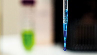 Pipettieren von nichtwässrigen Lösungen 