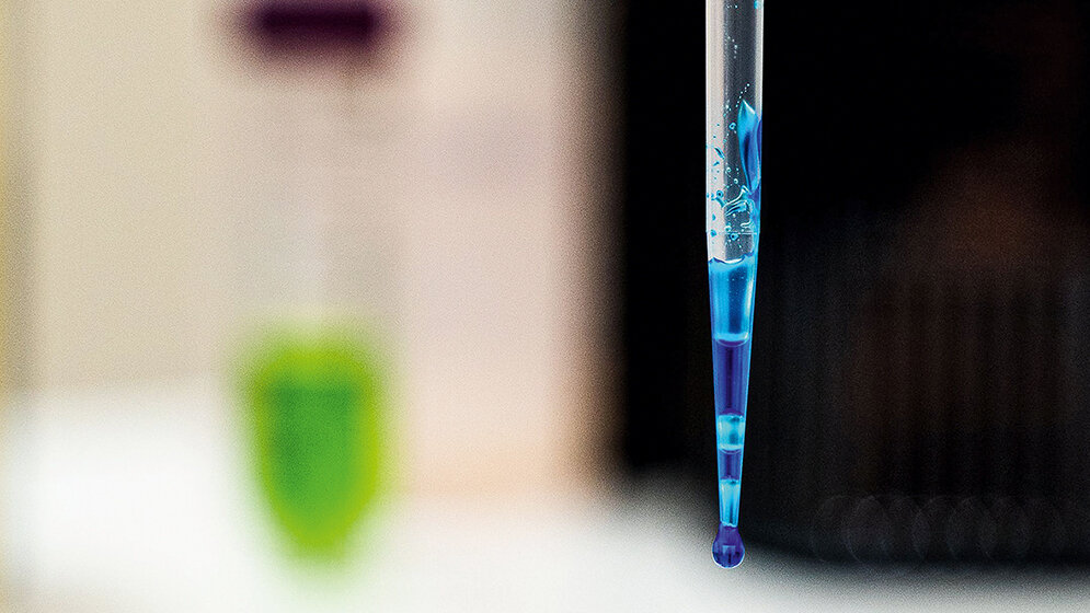 Pipettieren von nichtwässrigen Lösungen 