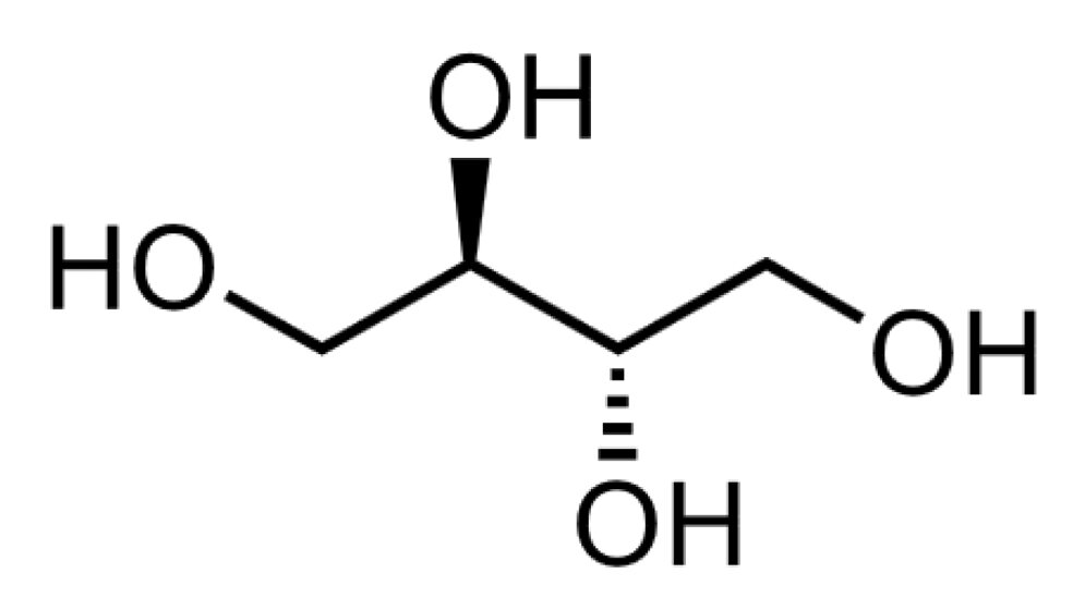Struktur von Erythrit