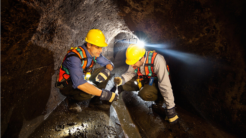 Abwasserproben und Infektionsgrad