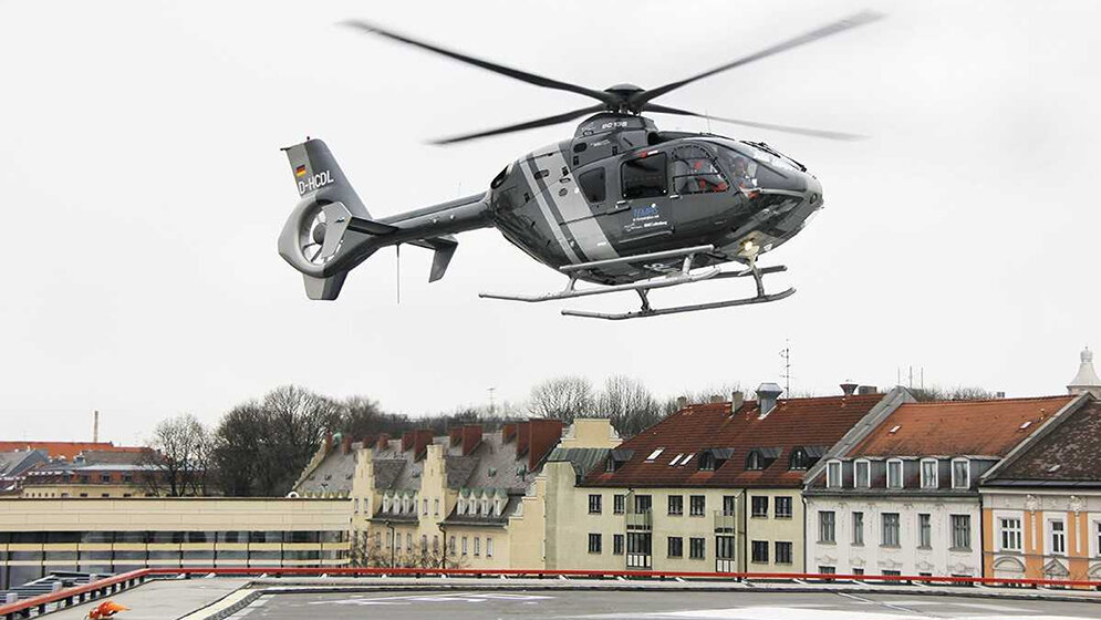MTRA per Helikopter zu Schlaganfallpatienten