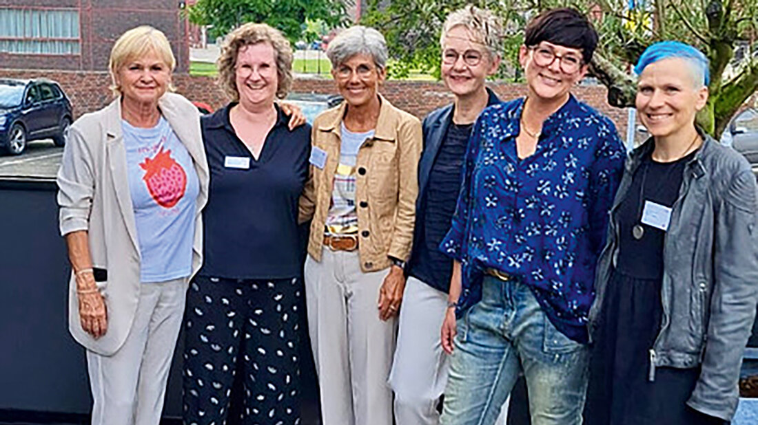 Gruppenfoto des Organisationsteam: Karin Thees, Stefanie Berger, Barbara Oschwald-Häg, Reinhild Herwartz, Maria Eiken, Jana Kirsten 