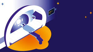 Grafische Darstellung einer Bestrahlungsanlage