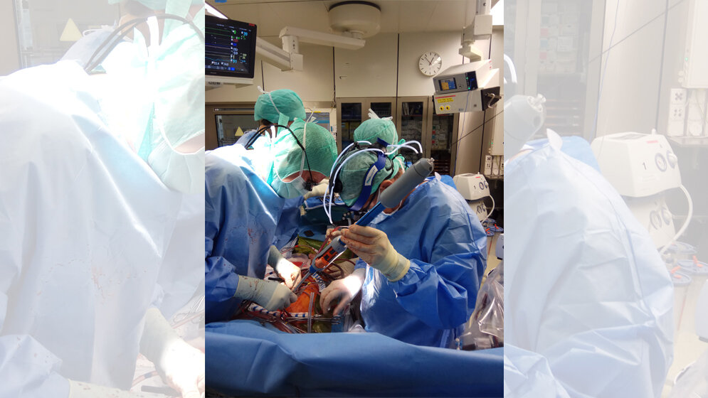 Prof. Alexander Zimmermann (USZ) und Prof. René Prêtre 