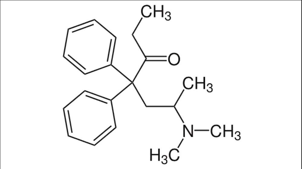 Strukturformel Methadon