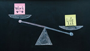 Symbolische Darstellung der ­Work-Life-Balance