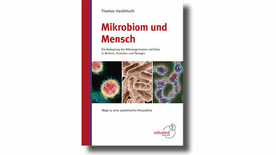Cover des Buchs „Mikrobiom und Mensch: Die Bedeutung der Mikroorganismen und Viren in Medizin, Evolution und Ökologie. Wege zu einer systemischen Perspektive“
