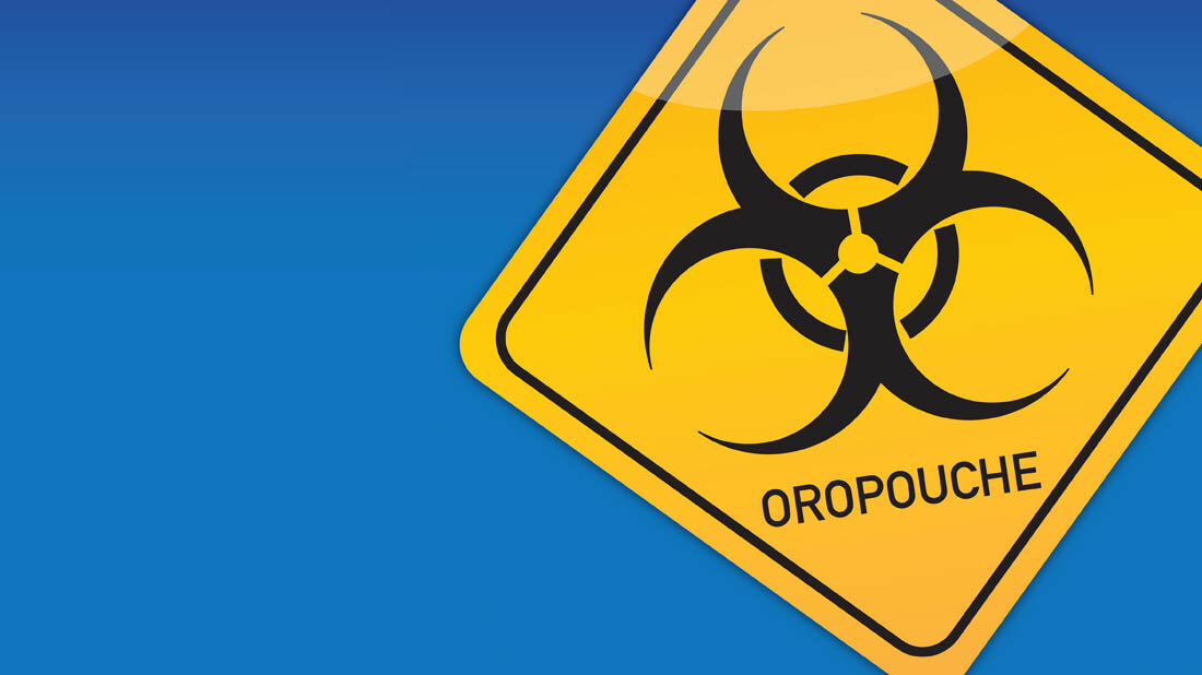 Warnschild zu Oropouche