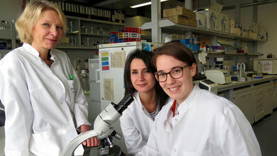 Prof. Dr. Magdalena Huber und ihre Mitarbeiterinnen