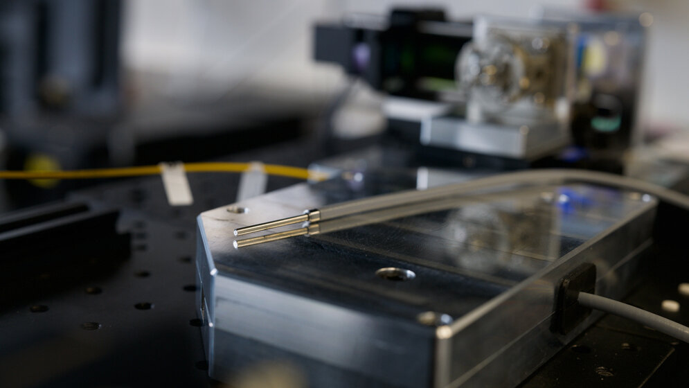 Flexible Fasersonde für minimalinvasive Untersuchungen