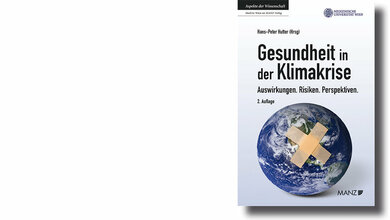 Cover des Buchs „Gesundheit in der Klimakrise: Auswirkungen. Risiken. Perspektiven.“ von Hans-Peter Hutter (Hrsg.)