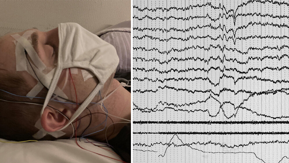 Versuchsperson_im_Schlaflabor_Konkoly.jpg Versuchsperson im Schlaflabor