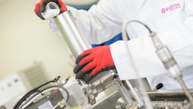 Extruder mit Polymergranulat