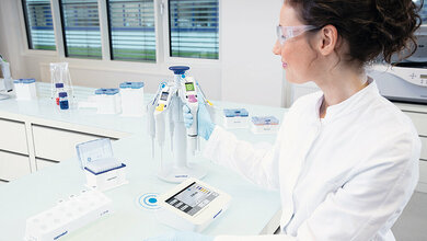 Eppendorf vernetzt Pipetten