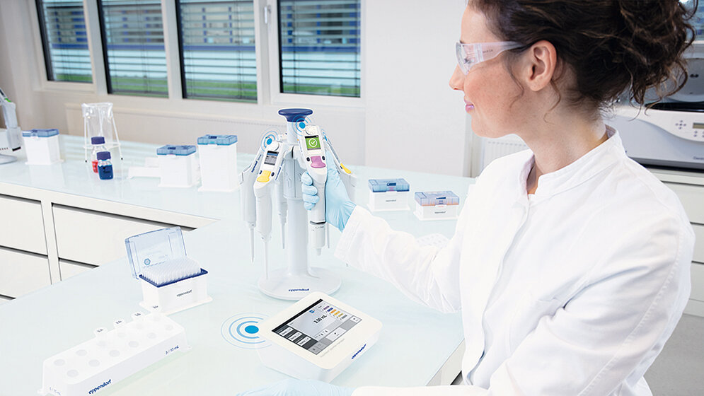 Eppendorf vernetzt Pipetten