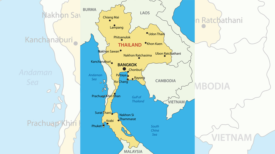 Thailändische Karte