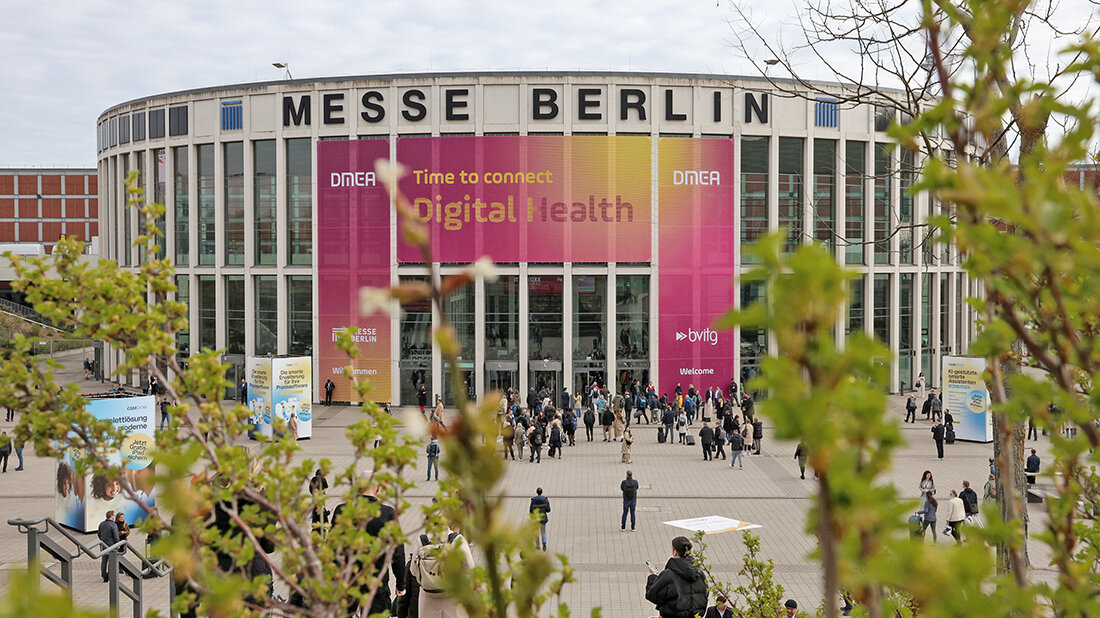 Blick auf das Messeglände in Berlin