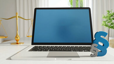 Foto vom Bildschirm eines Laptops