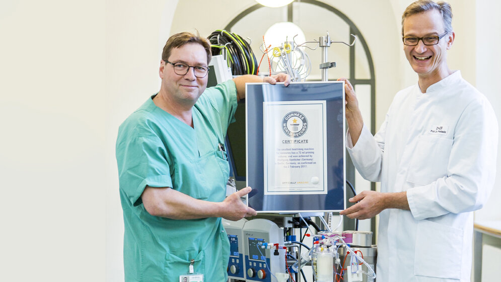 Rekord-Herz-Lungen-Maschine 