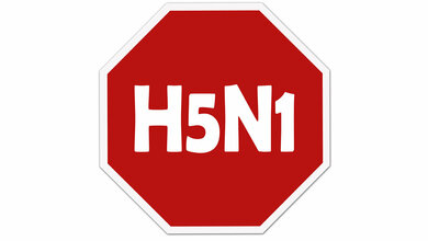 Stoppschild mit H5N1