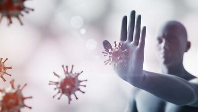Immunsystem_AdobeStock_336795242_edited.jpg Abwehr von SARS-CoV-2 (Symbolbild)