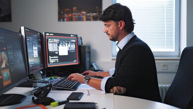 Foto von Tomasz Bienias im Homeoffice