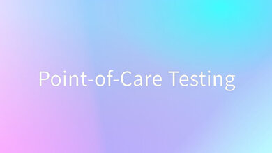 Schriftzug Point of Care Testing