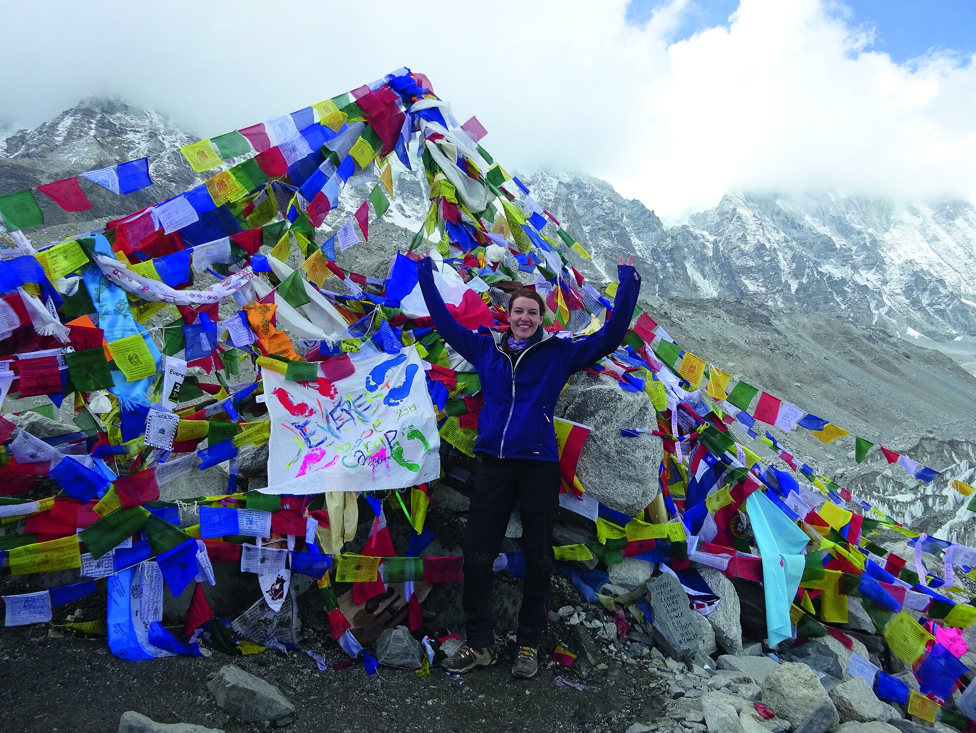 Foto von K. Hägele im Basiscamp am Mount Everest