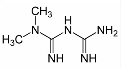 Strukturformel Metformin