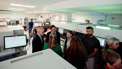 Eröffnung der neuen Laborstraße.