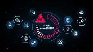 Grafik zum Thema Risk Management mithilfe von KI